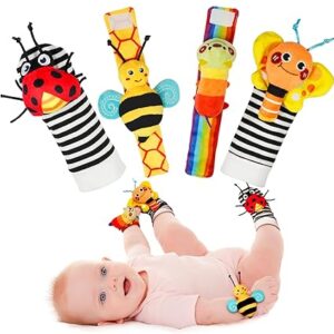 baby wrist rattle socks